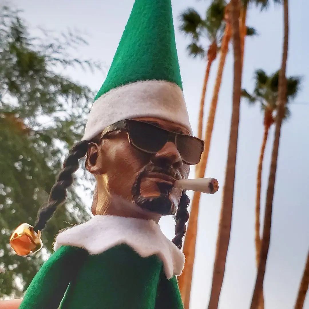 Snoop on A Stoop Рождественский эльф кукла Spy Bent украшение для дома Новогодние