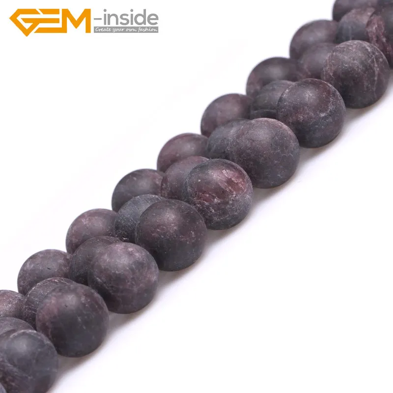 Круглый матовый красный гранат из натурального камня 4-12 мм для изготовления