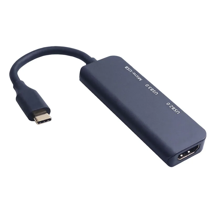 4 в 1 USB C HUB HD аудио видео кабель креплением для вспышки sрeedlite Тип на HDMI