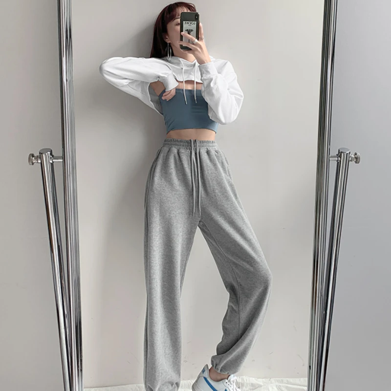 Толстовки женские весенние пикантные свободные для досуга модные однотонные