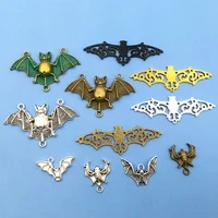 zinc alloy bat vintage animals charms necklace pendant for diy findings handmade bracelet jewelry making crafts accessories
