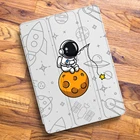 Силиконовый чехол для iPad Pro 2020, с держателем для карандашей, с астронавтами, для Air 4, iPad Pro 2021, Mini 6, 8, 7, 11 Pro 10,5