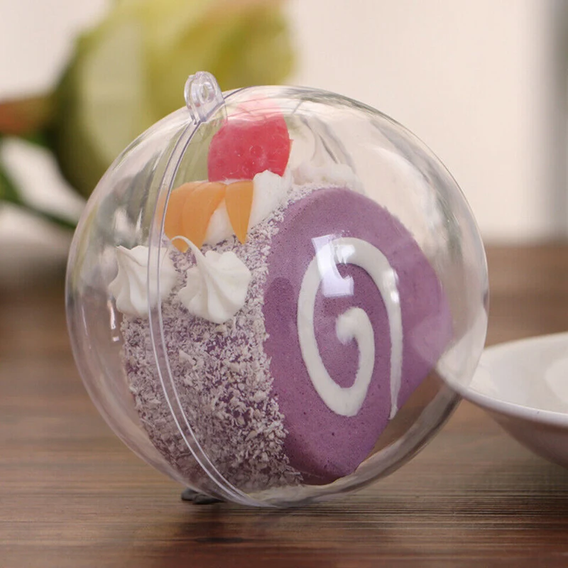 5 шт. прозрачные пластиковые рождественские шары|Декоративные шары| |