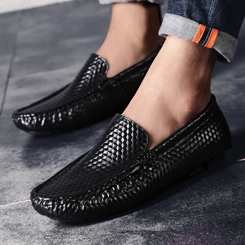Мужские мокасины из натуральной кожи лоферы Мокасины роскошная Брендовая обувь
