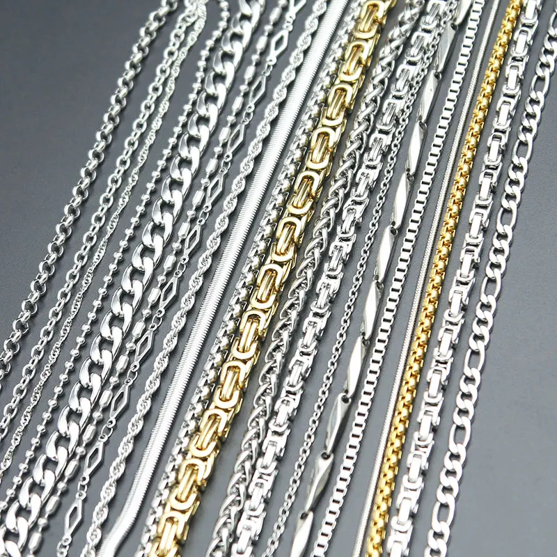 Еще стильные цепочки ожерелье для вас 316L Нержавеющая сталь цепь мальчиков и
