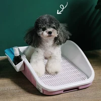 small animal pet indoor supplies new portable dog toilet plastic double layer dog pad training cat puppy pee toilet