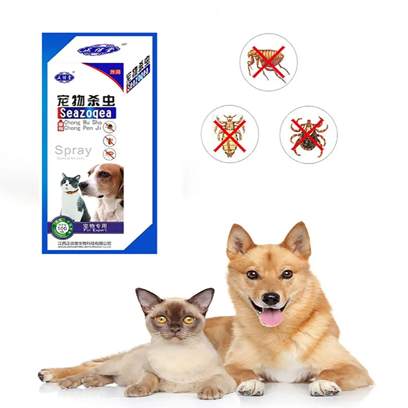 Инсектицид для домашних животных средство от блох вшей насекомых спрей клещей