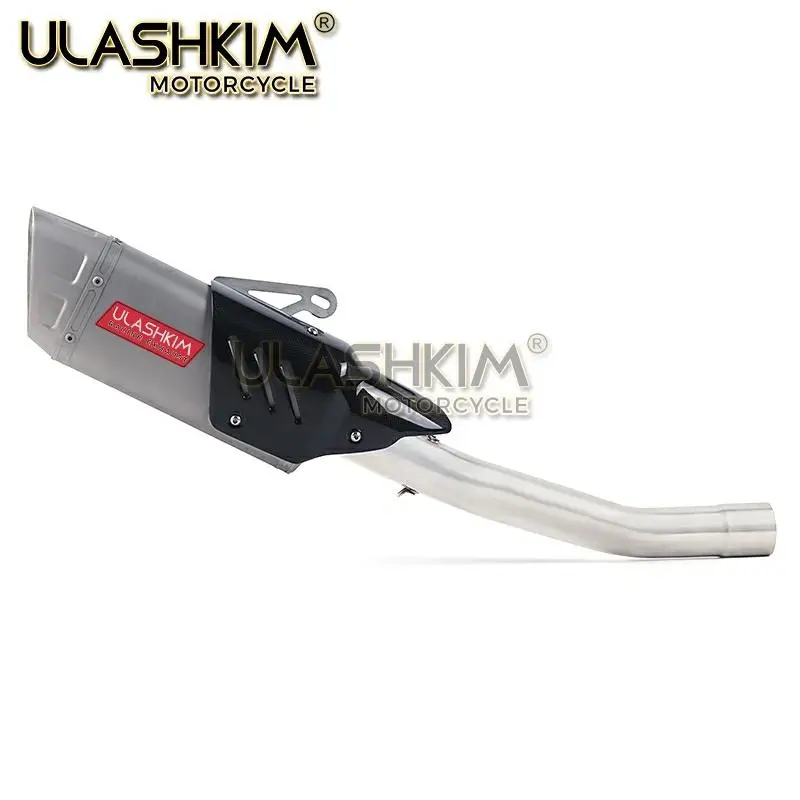 Глушитель выхлопной трубы мотоцикла с полной системой среднего соединения для