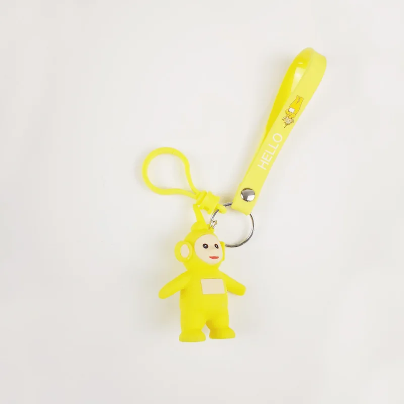 

Original Cartoon Girls Or Women Keychains Teletubbies Key Chain For Children Christmas Gift KeyRings Action Figure Hot Cartoon