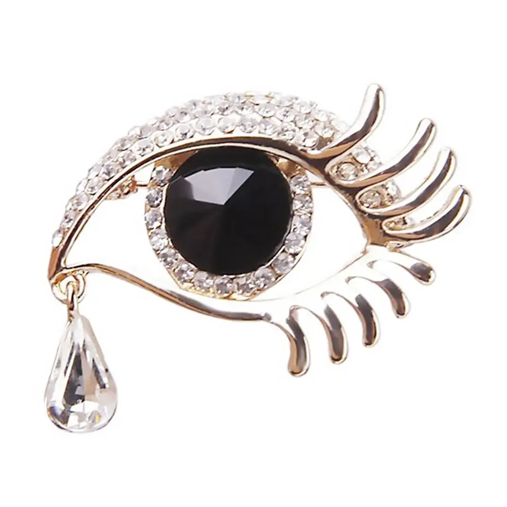 Модная брошь с ангелом в виде слез и ресниц аксессуары для одежды женское