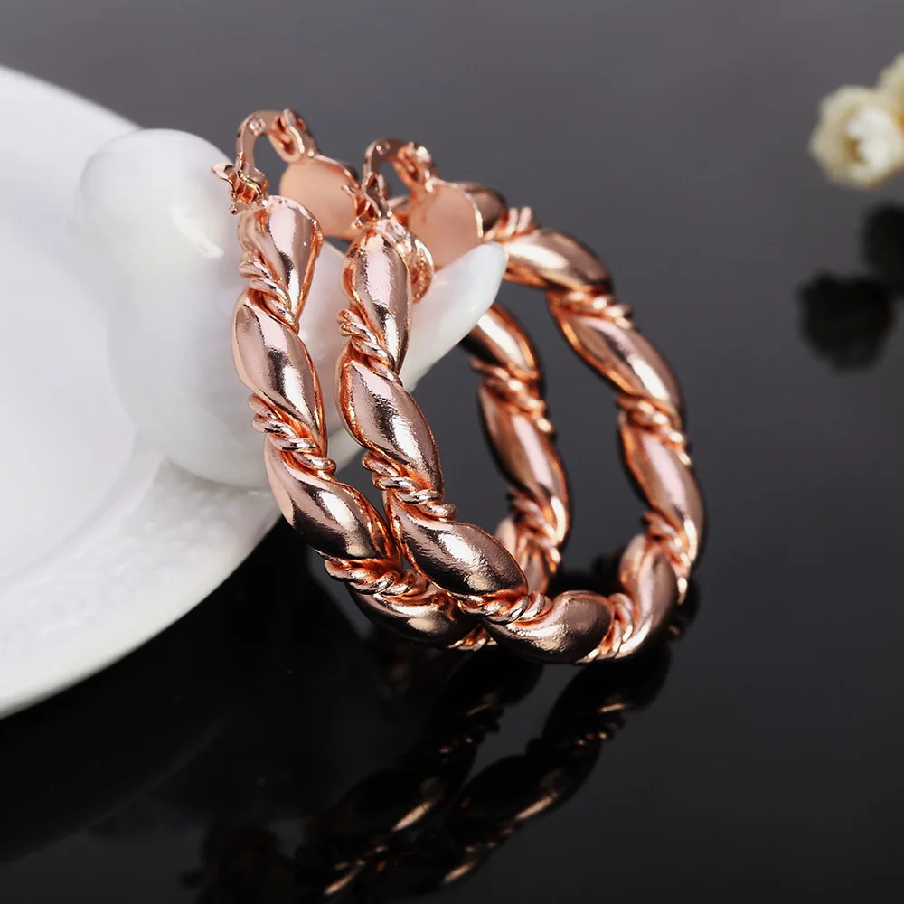 

Серьги женские круглые из серебра 925 пробы, 4 см