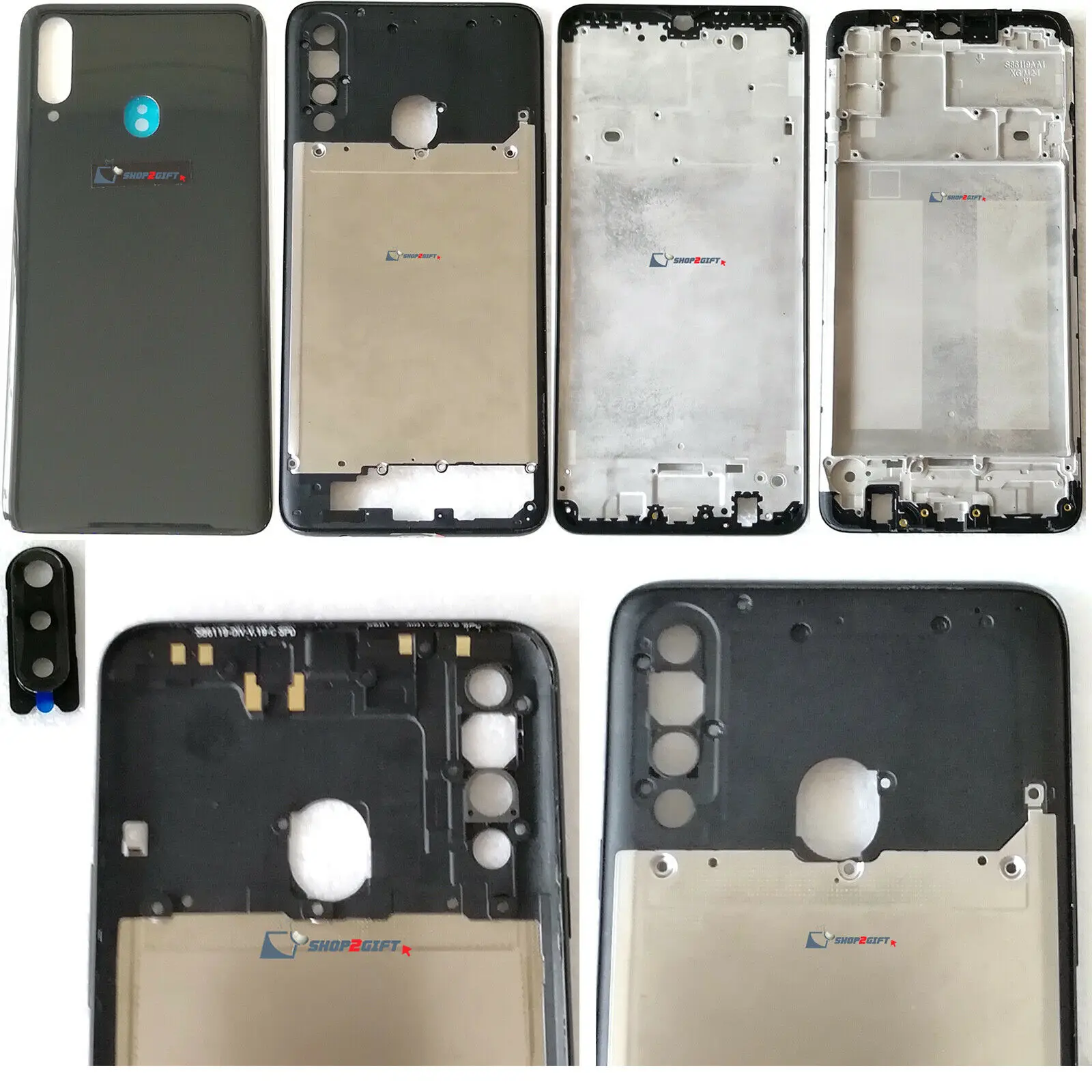

OEM For Samsung Galaxy A20s SM-A207F A207M Back Door Housing Battery Cover Frame