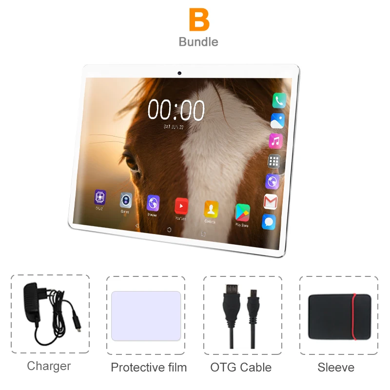 Комплект 2 Newset 10,1 дюймов планшетный ПК Android 8,0 4G Lte две SIM телефонные звонки планшеты 6 ГБ ОЗУ 64 Гб ПЗУ Восьмиядерный WiFi Bluetooth игровой 10 - Комплект: Комплект 2