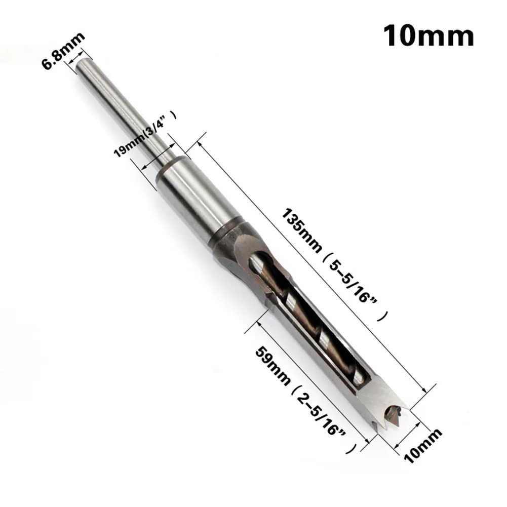 

4pcs/Set Square-hole Drill Bit Woodworking 6-10mm Wood Mortise HRC 48-50