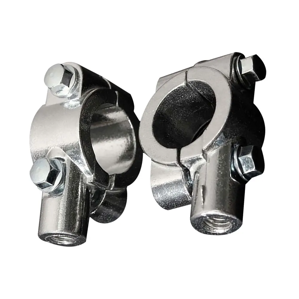 

50% HOT SALES!!!1 Pair Motorcycle Bike 7/8 Inch Handlebar Mirror Clamp Mounting Bracket Holder