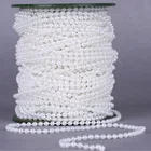 5 м 3 мм4 мм5 мм6 мм8 мм ремесленные Квадратные бусины из искусственного жемчуга хлопковая цепочка для DIY украшения свадебной вечеринки аксессуар для вечеринки