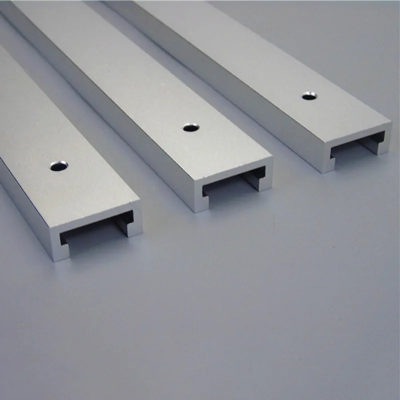 

Silver Aluminum Alloy 600mm T-Slot T-Track Miter Track Woodworking Tools US