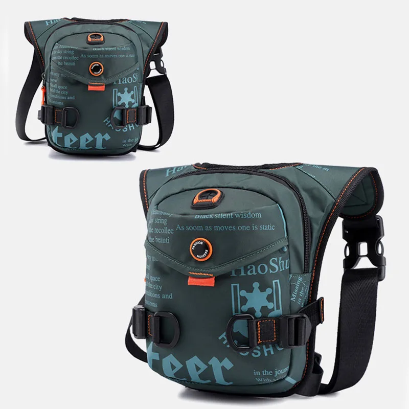 Мужская поясная сумка с заниженной талией многофункциональная на молнии для