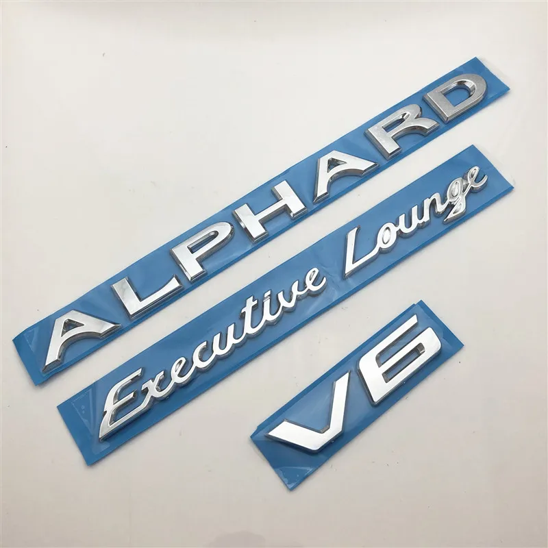 Для execltlus Lounge ALPHARD Toyota V6 багажник БАГАЖНИКА АВТОМОБИЛЯ стандартная эмблема значок английский хвост знак пост-метка для этикетки - Цвет: 3