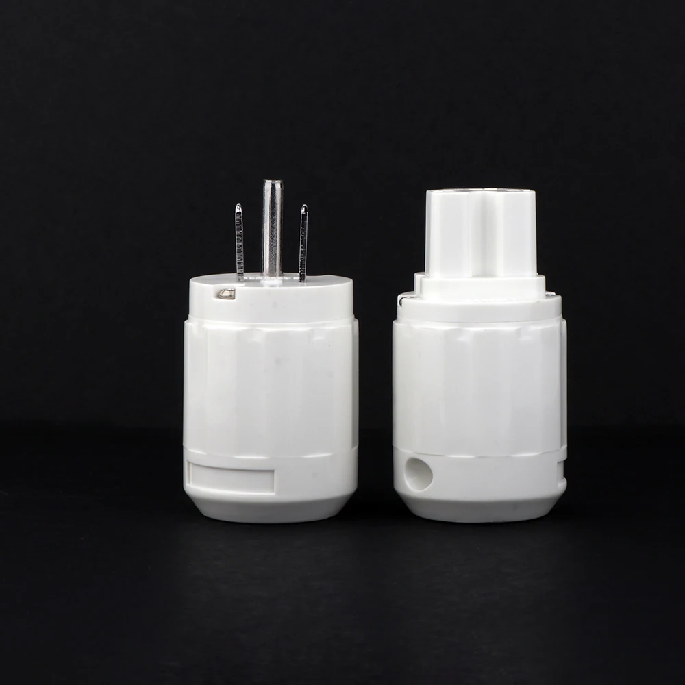 Hi-End hifi US power plug IEC Female connector вилка усилителя мощности звуковых частот DIY сетевой