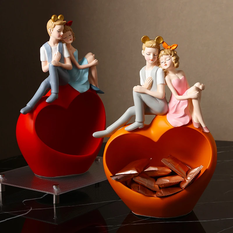 

Nordic creative couples put keys storage decorations living room TV cabinet home decorations housewarming gifts for newcomers