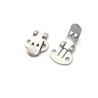 Зажимы для обуви, из нержавеющей стали, серебристого цвета, 1020 шт.лот