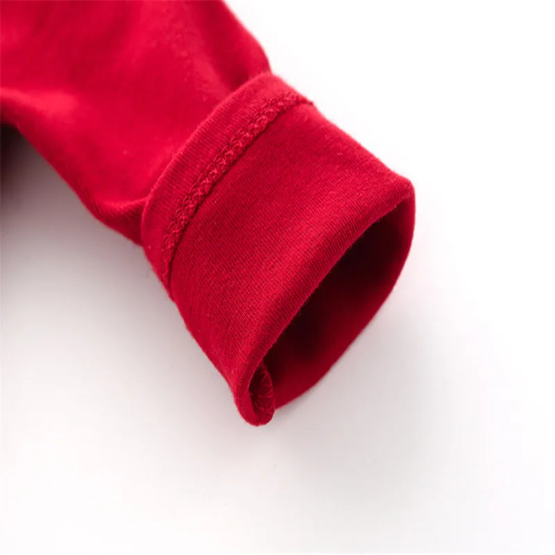 Baby Clothes Red O-Neck Wear A Hat Flower Pattern Romper Children'S Jumpsuit 2020 Spring And Autumn New |