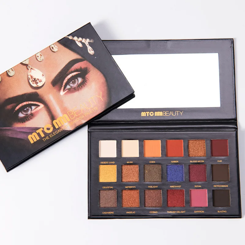 

Adenium Obesum Eyeshadow Compact 18 se Ins Dazzling Pink Pearly Lustre Matte Eyeshadow Compact