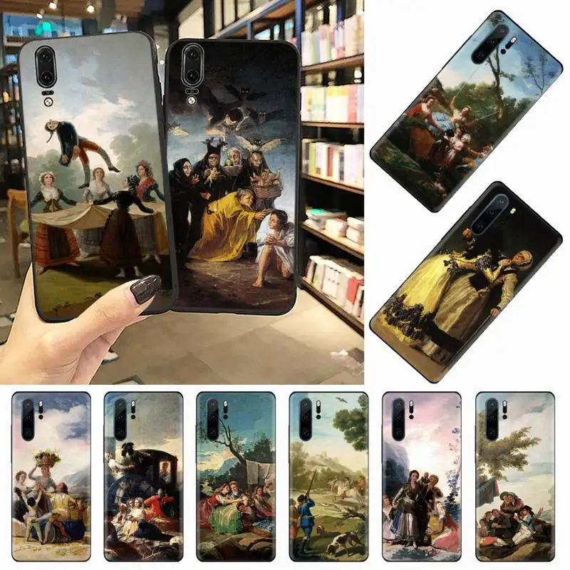

Spain Francisco Goya Art Phone Case For Huawei honor Mate 10 20 30 40 i 9 8 pro x Lite P smart 2019 Y5 2018 nova 5t