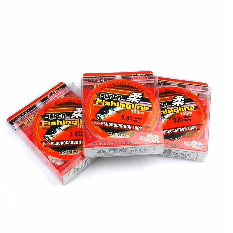 100M Fishing Lines 100% Non Transparent Nylon Fluorocarbon Wire  Super Strong Tackle Non-Linen Multifilament