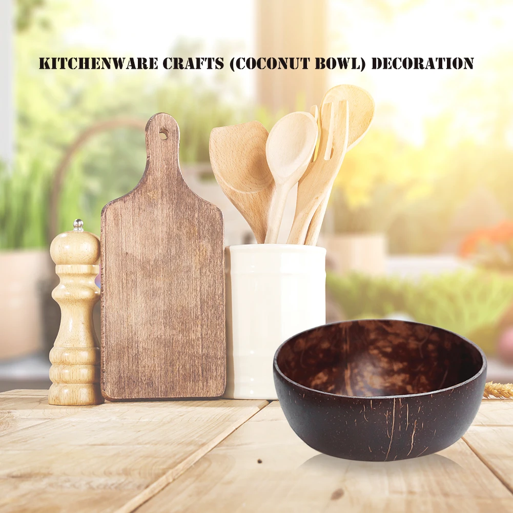 Миска для сушеных фруктов устойчивая к поломкам Кокосовая Скорлупа домашний