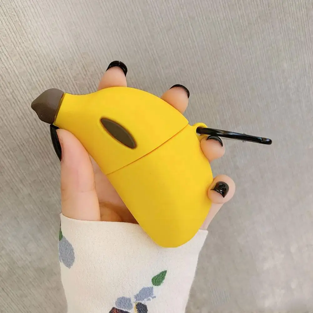 

1Pcs Banana Silicone Protection Headphone Case Cover For Airpods 1/2 Cases For Airpods Cover Charging 1/2 Earphone B7I0