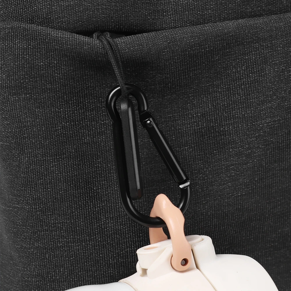 Черный карабин из алюминиевого сплава с пружинным зажимом 3 шт. - купить по