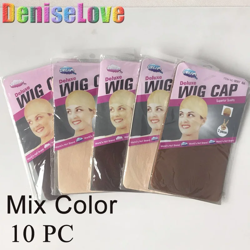 

human hair wig cap 5color nylon wig cap dome wig cap stocking wig cap lace front ventilated wig cap 10pc/pack wholesale wig caps