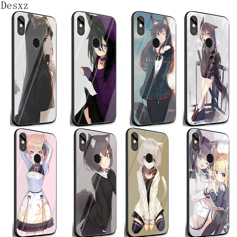 Стеклянный Чехол для мобильного телефона Xiaomi Note 5 6 7 Pro F1 A1 A2 4X5X6X9 чехол из ТПУ 4