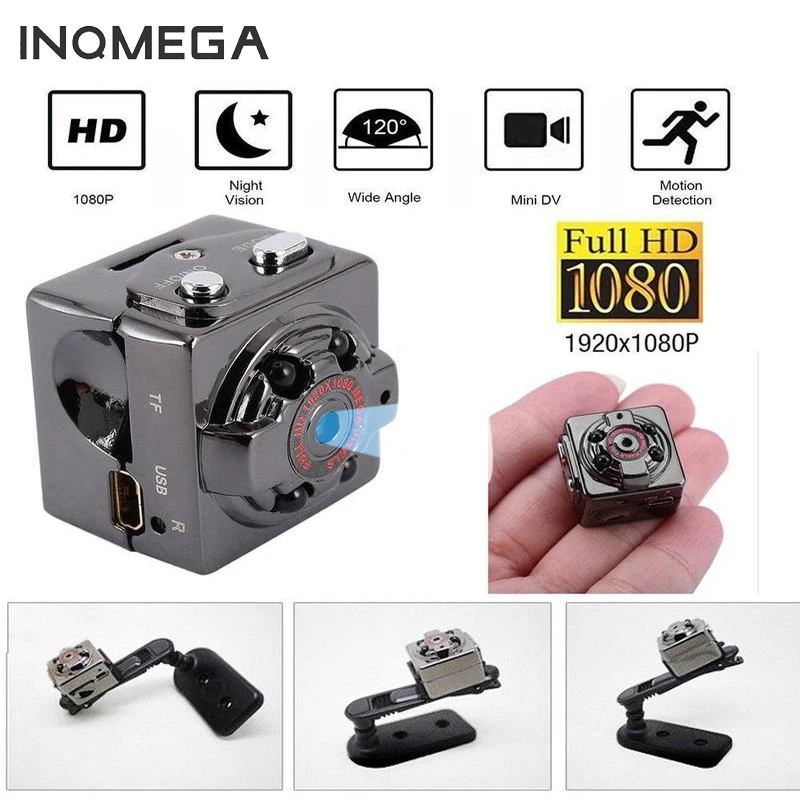 Умная мини камера INQMEGA 1080p HD маленькая секретная микро видеокамера с ночным