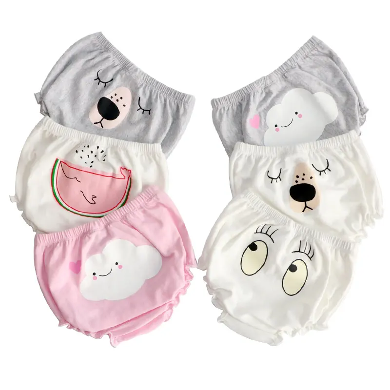 Bombachos de dibujos animados para beb&eacute;s, pantalones cortos de algod&oacute;n para ni&ntilde;os y ni&ntilde;as, ropa infantil-0