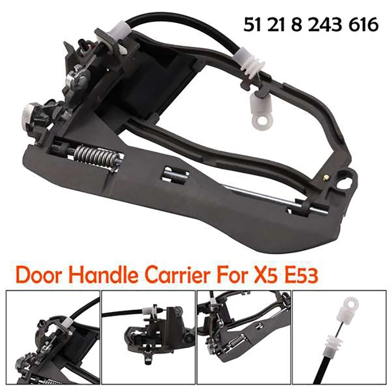 Передняя внешняя дверная ручка Перевозчик пассажирская сторона правая RH для-BMW X5