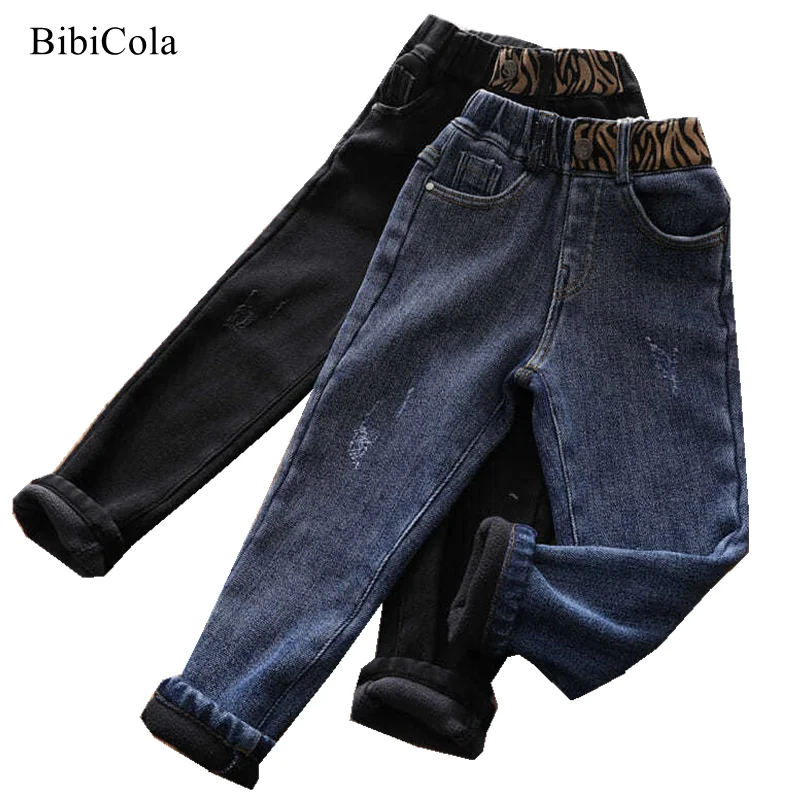 

Зимние штаны для маленьких мальчиков плотные джинсовые штаны повседневные вельветовые Теплые джинсы для маленьких девочек От 3 до 6 лет Дет...