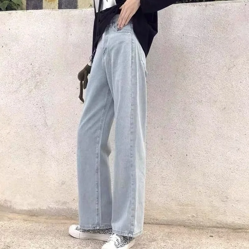 

Jeans for Women Fashion Ins Streetwear Lady Office Comfortable Vintage All-match Korean Style Students Boyfriend Retro Loose New