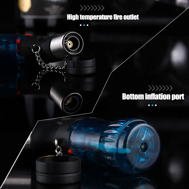 Многоразовая Зажигалка факела ветрозащитная Бутановая Регулируемое пламя