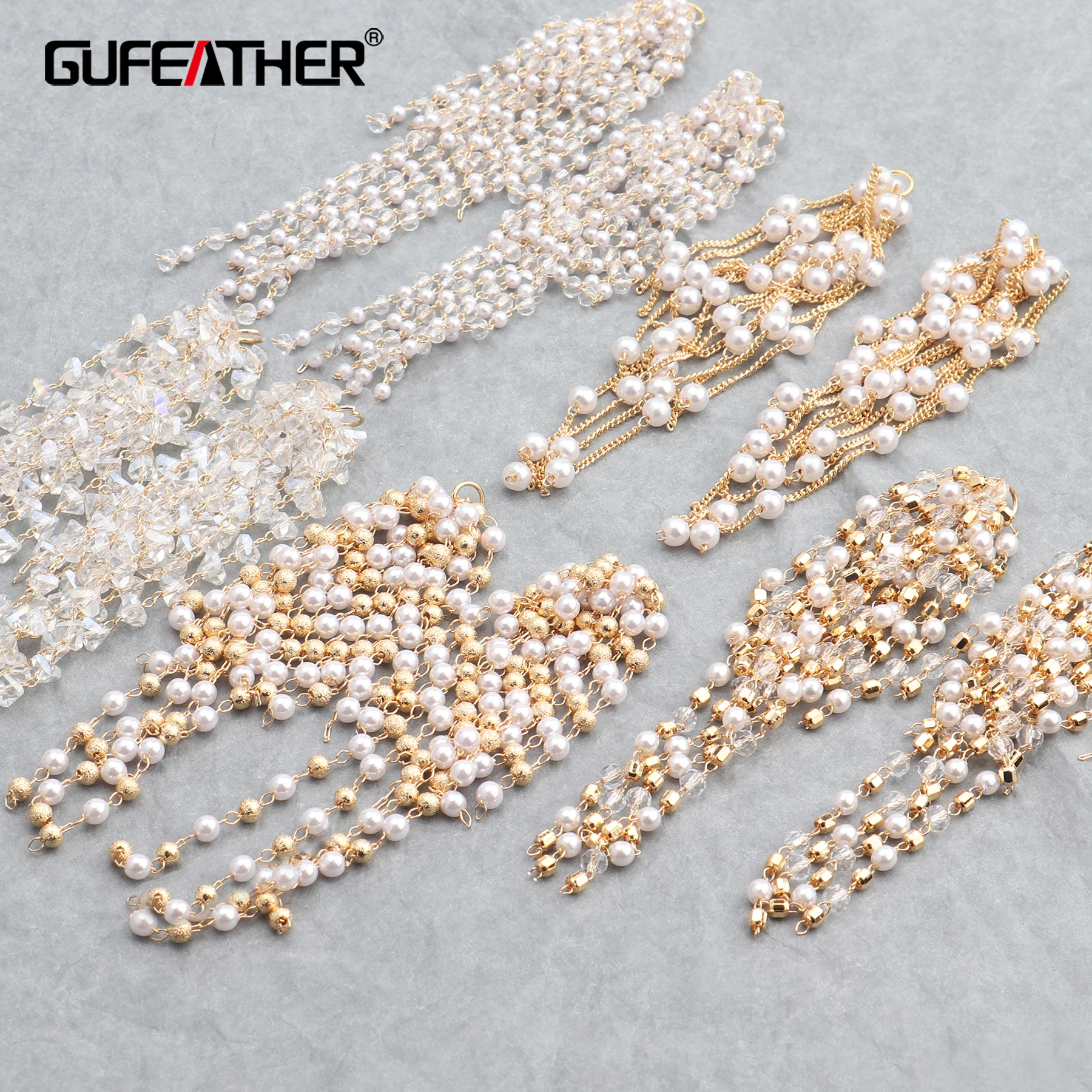 GUFEATHER M657 изготовление ювелирных изделий 18k позолота 0 3 микрон цепочка для ушей diy