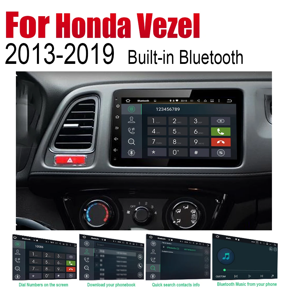 Автомобильный плеер GPS навигация для Honda Vezel HR V 2013 ~ 2019 Автомобильная