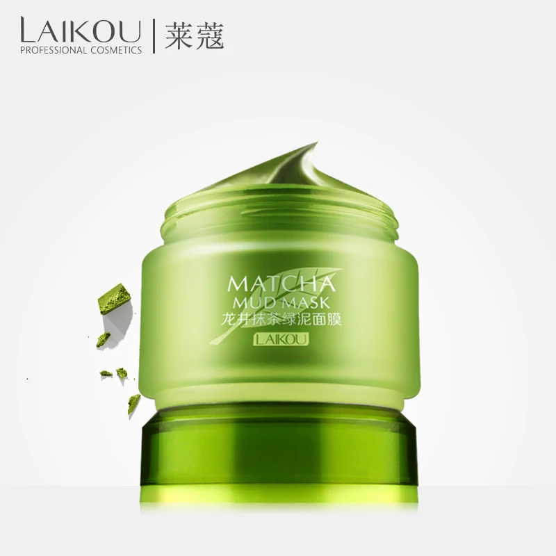 LAIKOU Longjing зеленая грязевая маска маття отбеливающая Антивозрастная увлажняющая