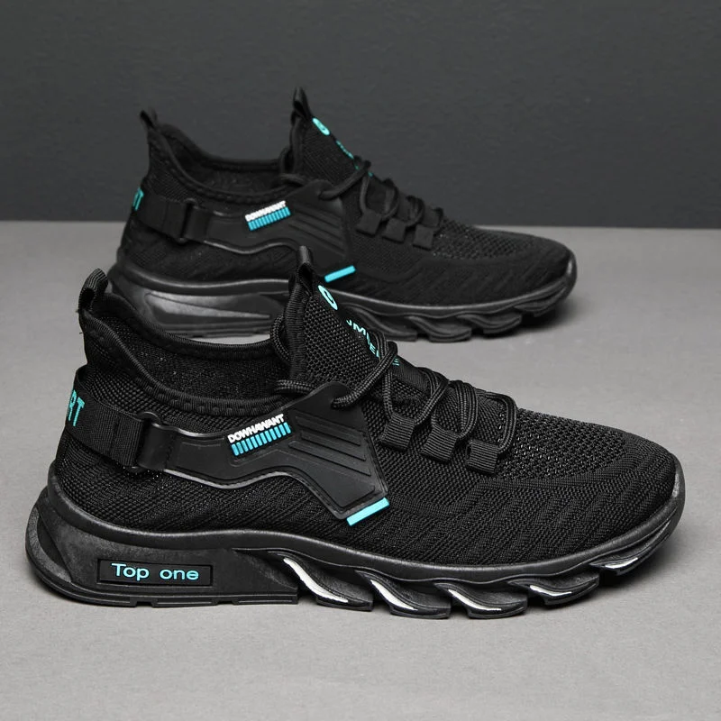 Xiaomi Mijia Flying Woven Men'S Running Shoes 2021 Summer New Sports Shoes Breathable Mesh Soft Sole Casual Shoes Men'S Sneakers