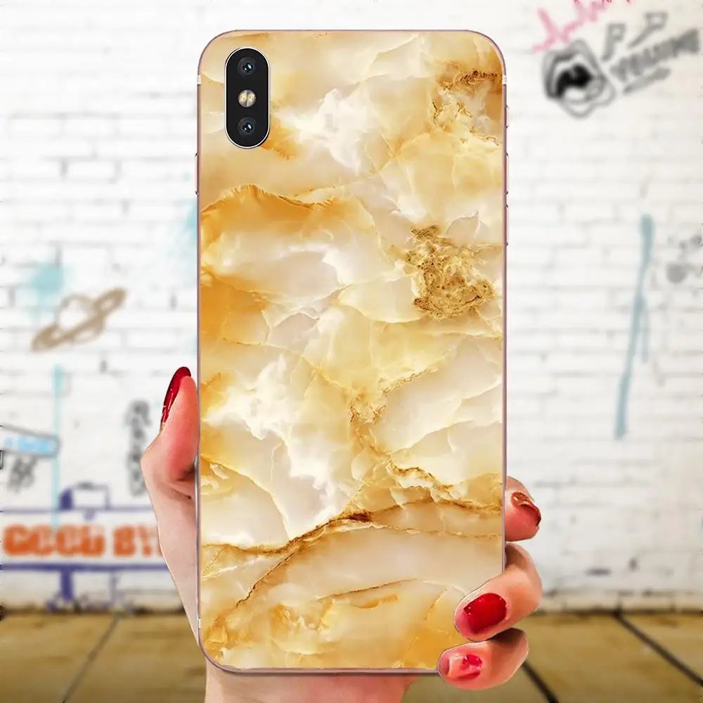 Мраморная мозаика из ТПУ на заказ с синим для huawei Honor mate 7 7A 8 9 10 20 V8 V9 V10 G Lite Play Mini Pro P