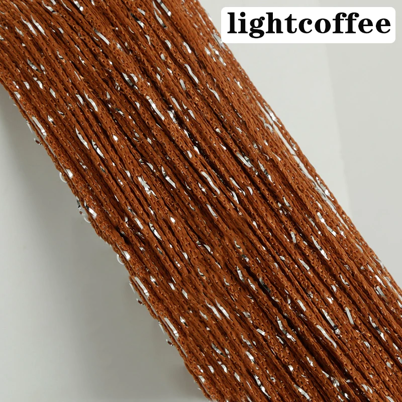 lightcoffee 100 см X 200 см блестящая занавеска на дверь Серебряная лента блестящая кисточка блестящая линия занавески балдахин для окна комнаты украшение дома - Цвет: lightcoffee