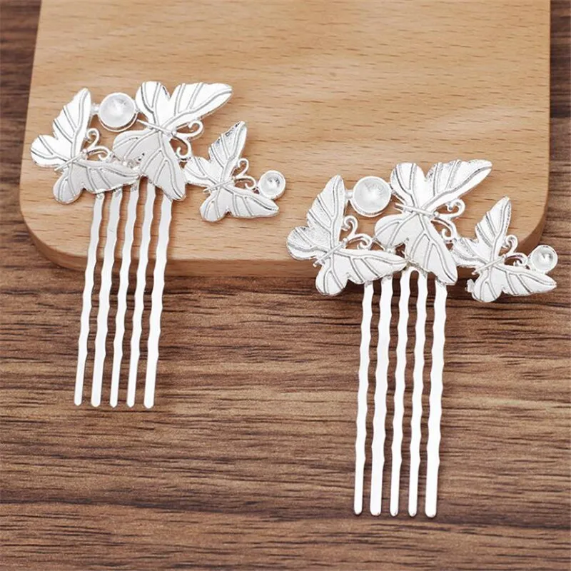 

SIXTY TOWFISH 3 Pieces DIY Jewelry Accessories Handmade Materials Charms Metal Flower Filigree Flower Slice Hairpin