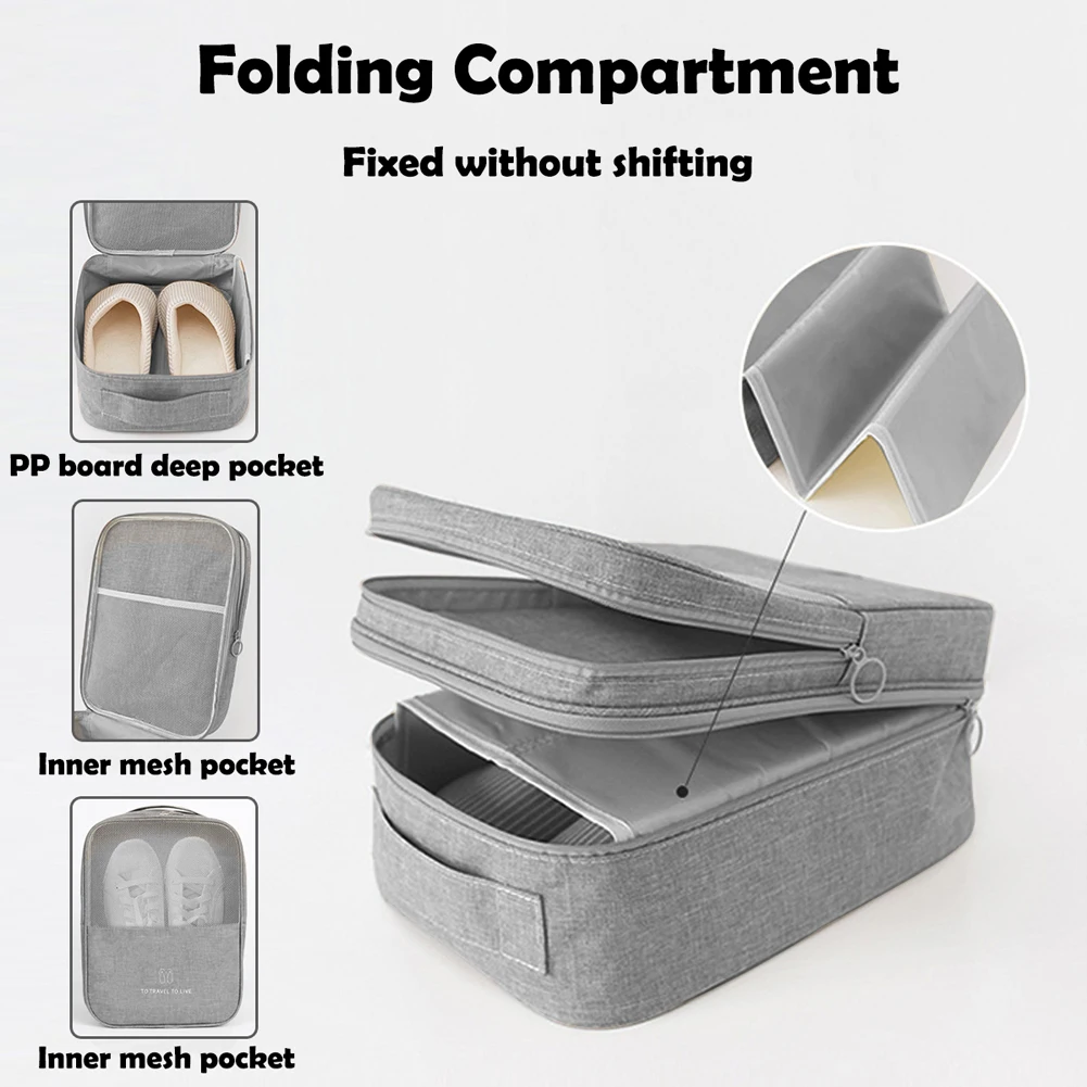 Уличная дорожная коробка для обуви хранения подходит походов с двусторонней