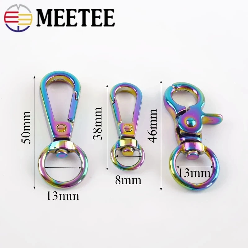 Meetee 5/10 шт. металлическая пряжка для сумки Собака Воротник тканевая лента